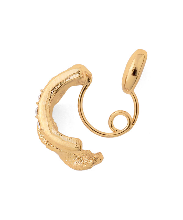 Bijou x Double Line Curl Earrings [Sheerchic]