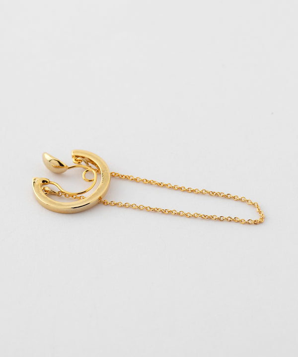 Hoop x Chain Set Earrings [Ownideal]