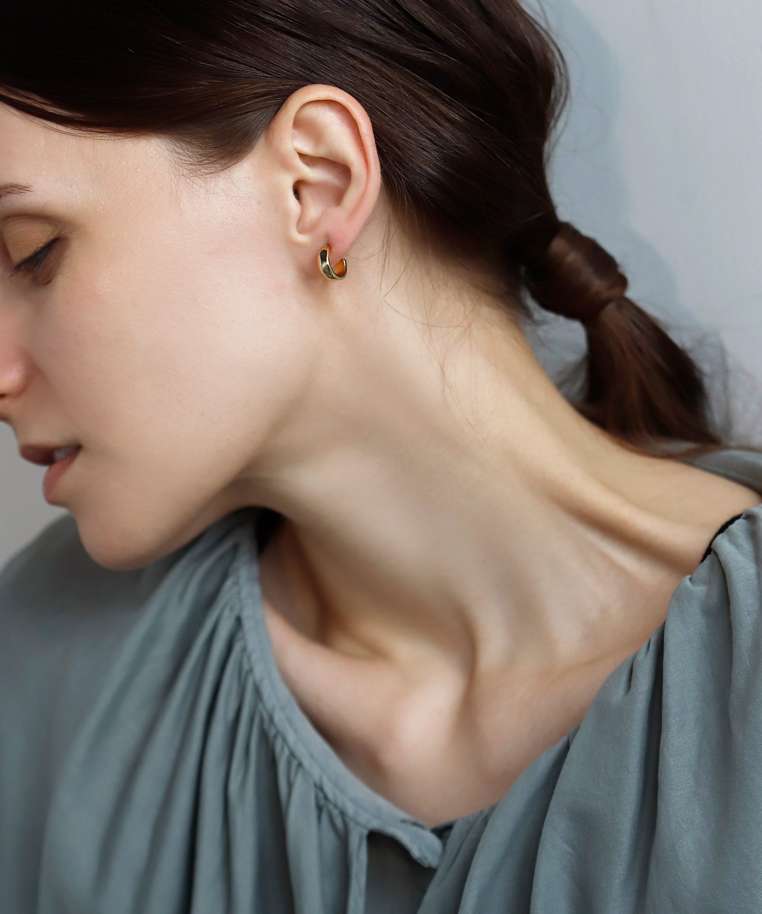 mimi33】フープ×チェーンセットピアス[Ownideal]｜SANPO ONLINE