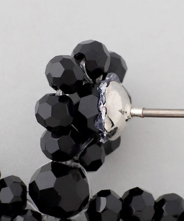 mimi33】ガラスビーズステッチピアス[Ownideal]｜アネモネ・シエナロゼ