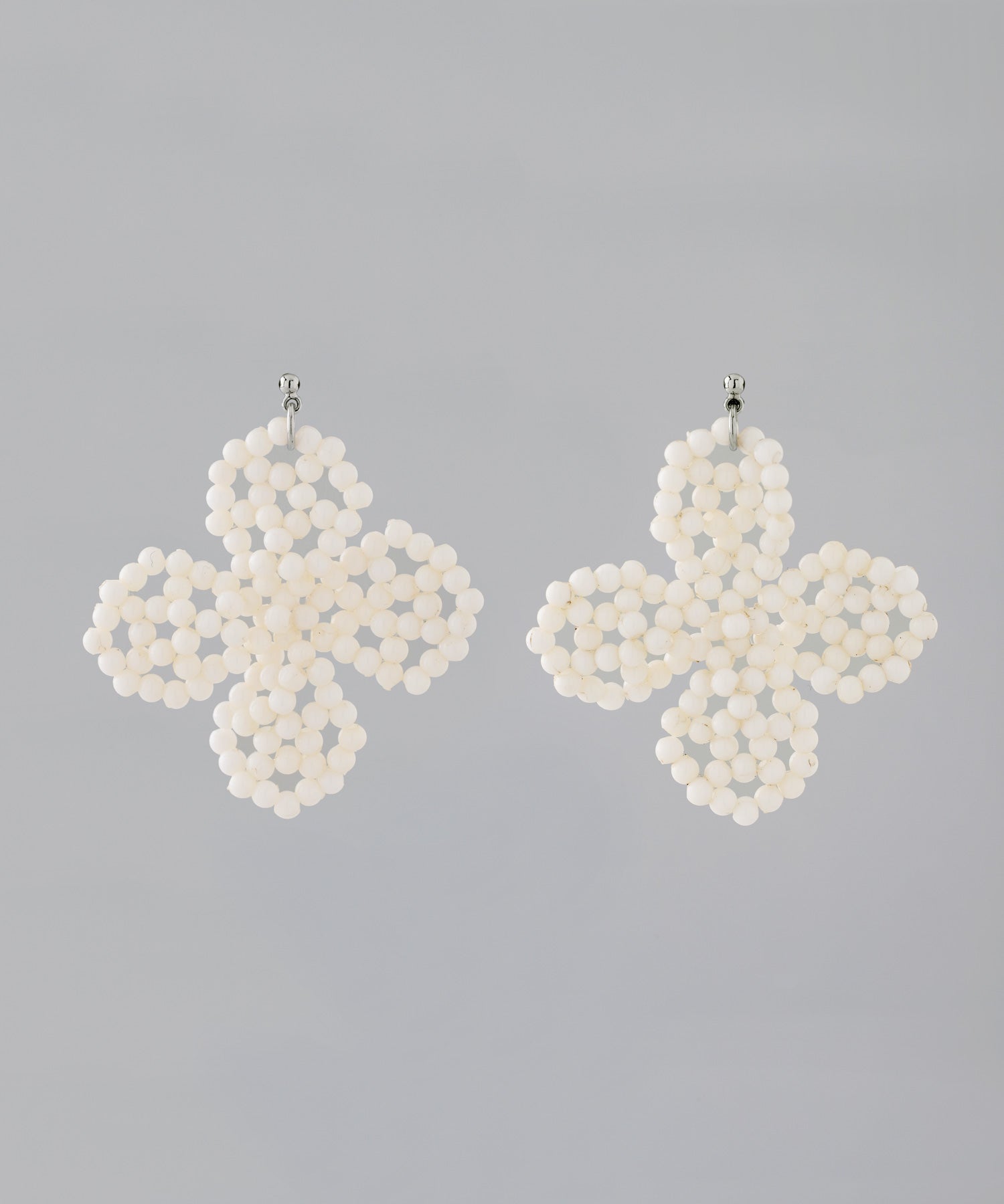 mimi33】ビーズフラワーピアス[Ownideal]｜アネモネ・シエナロゼ