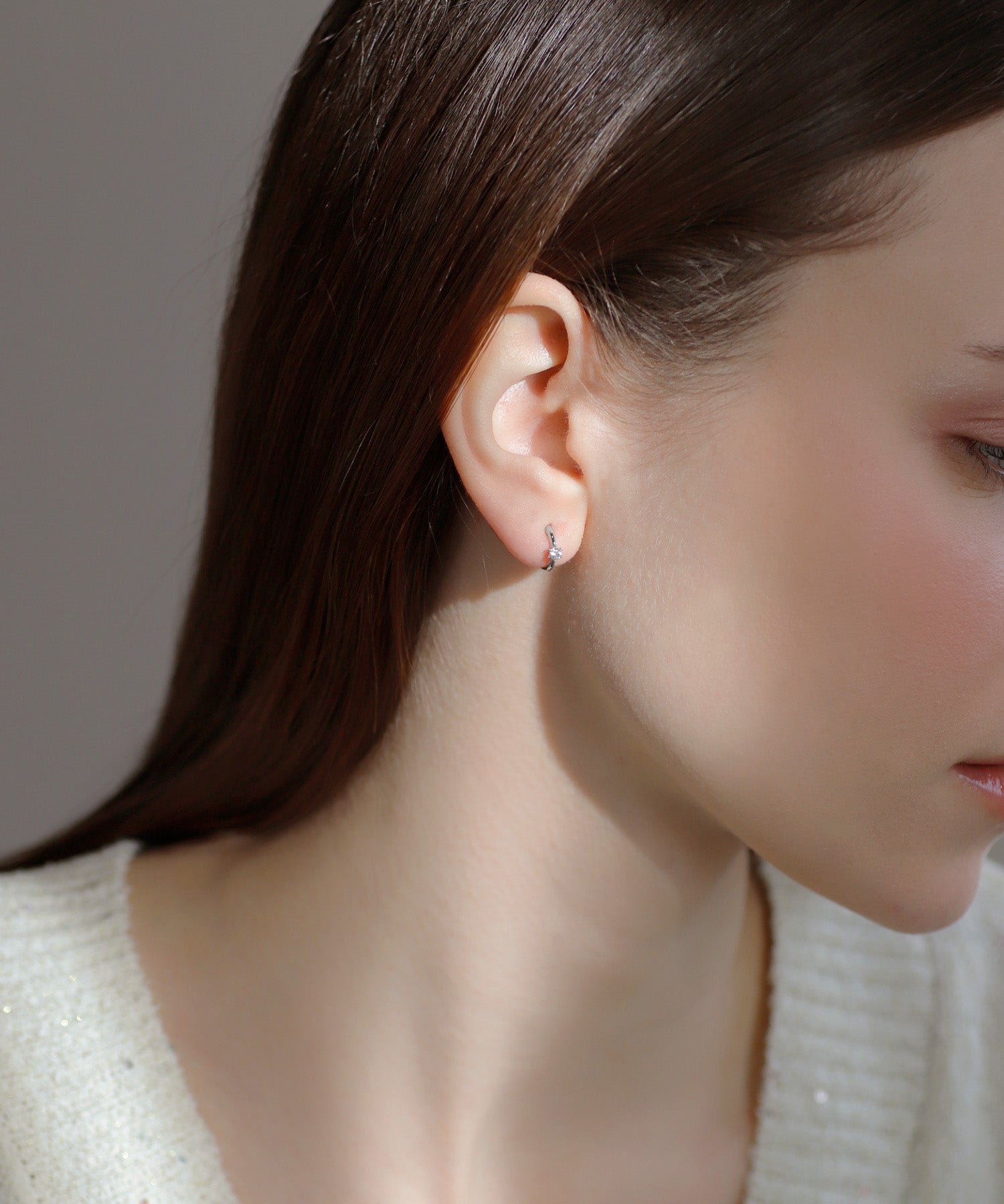 mimi33】ビジューフープピアス[Basic]｜アネモネ・シエナロゼ