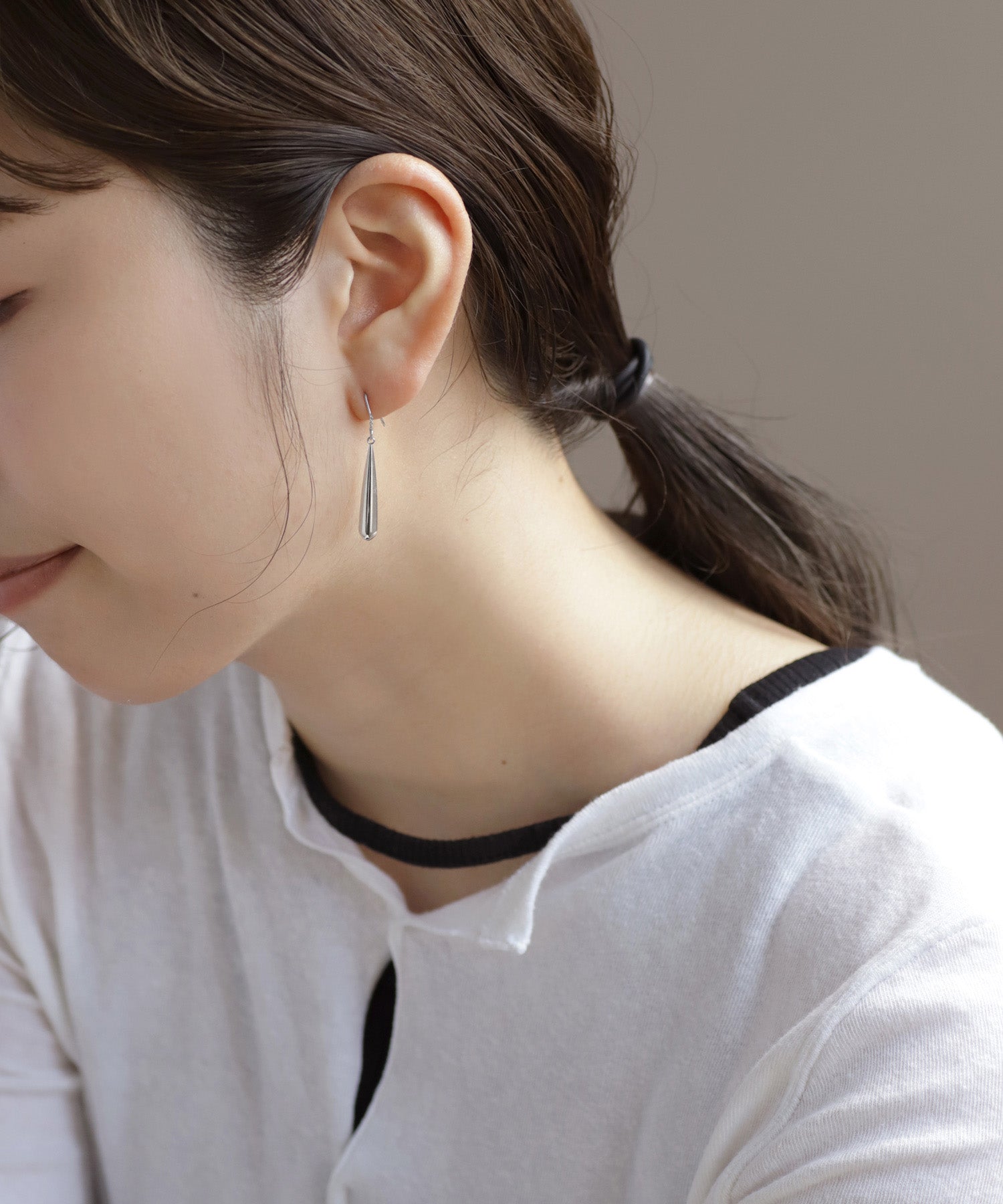 mimi33】ドロップフックピアス[Basic]｜アネモネ・シエナロゼ