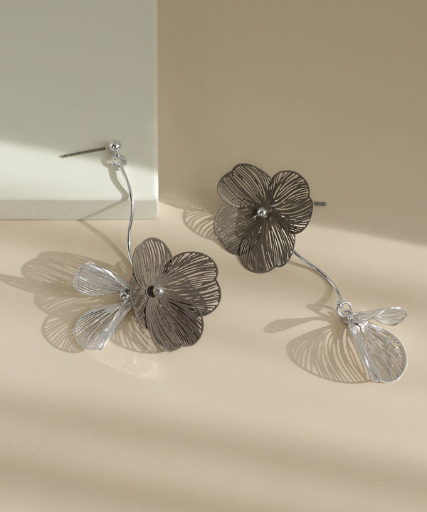 フラワーアシメピアス