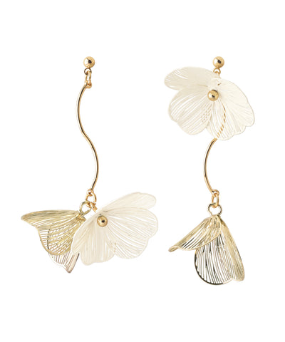 Flower Asymmetric Earrings