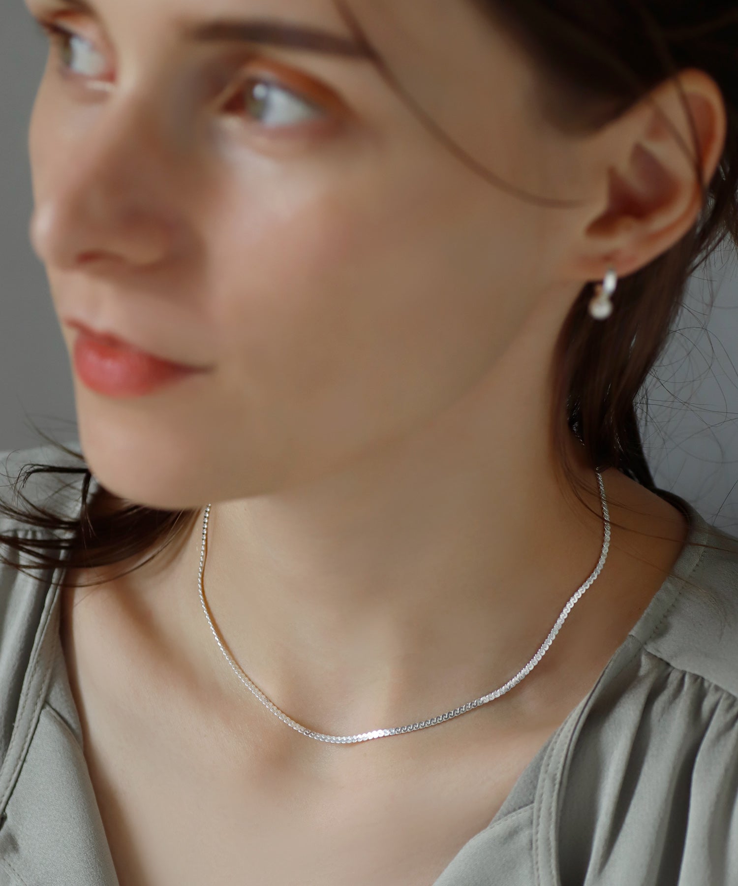 【最終値下げ】CASUCA ミクスドチェーンネックレス　lotus SV925 最終値下げ】CASUCA ミクスドチェーンネックレス lotus SV925