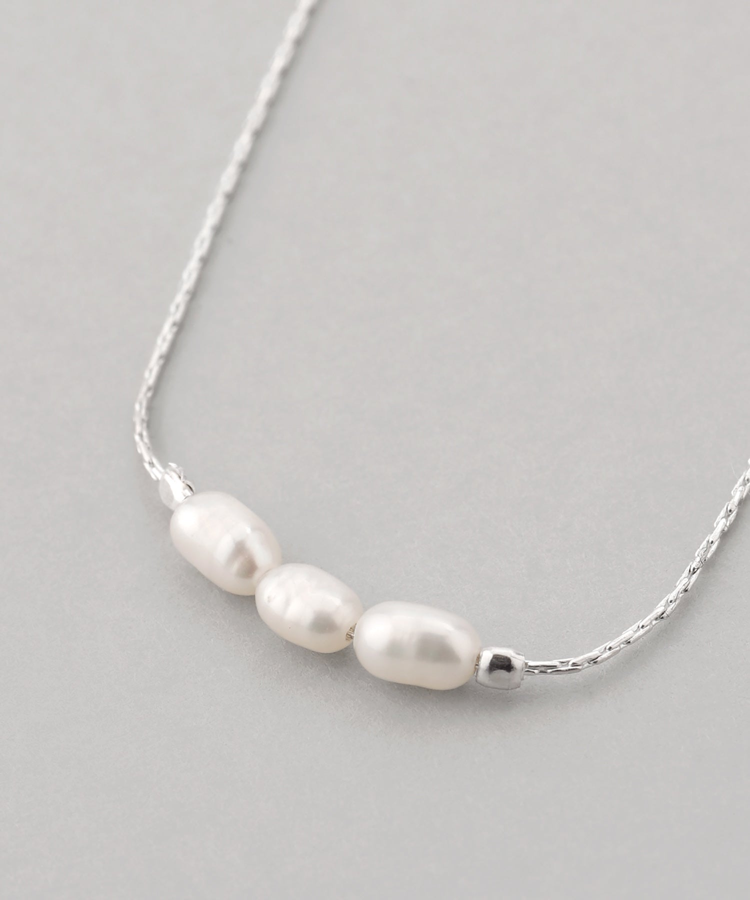 ANEMONE】3粒淡水パールネックレス[silver925]｜SANPO ONLINE