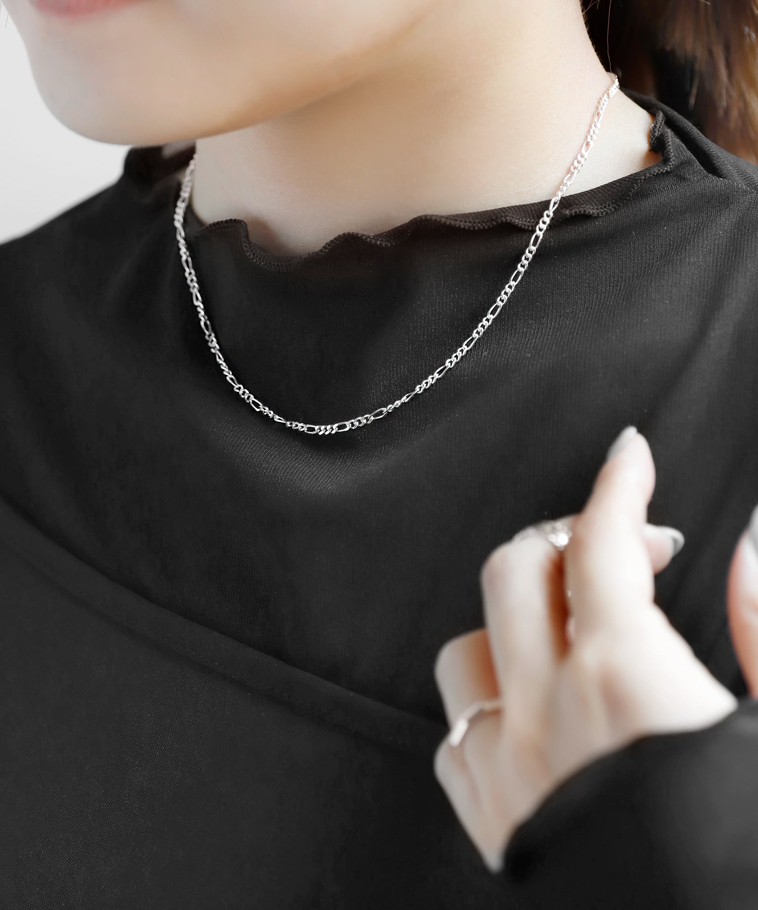 ANEMONE】フィガロチェーンネックレス[silver925]｜SANPO ONLINE