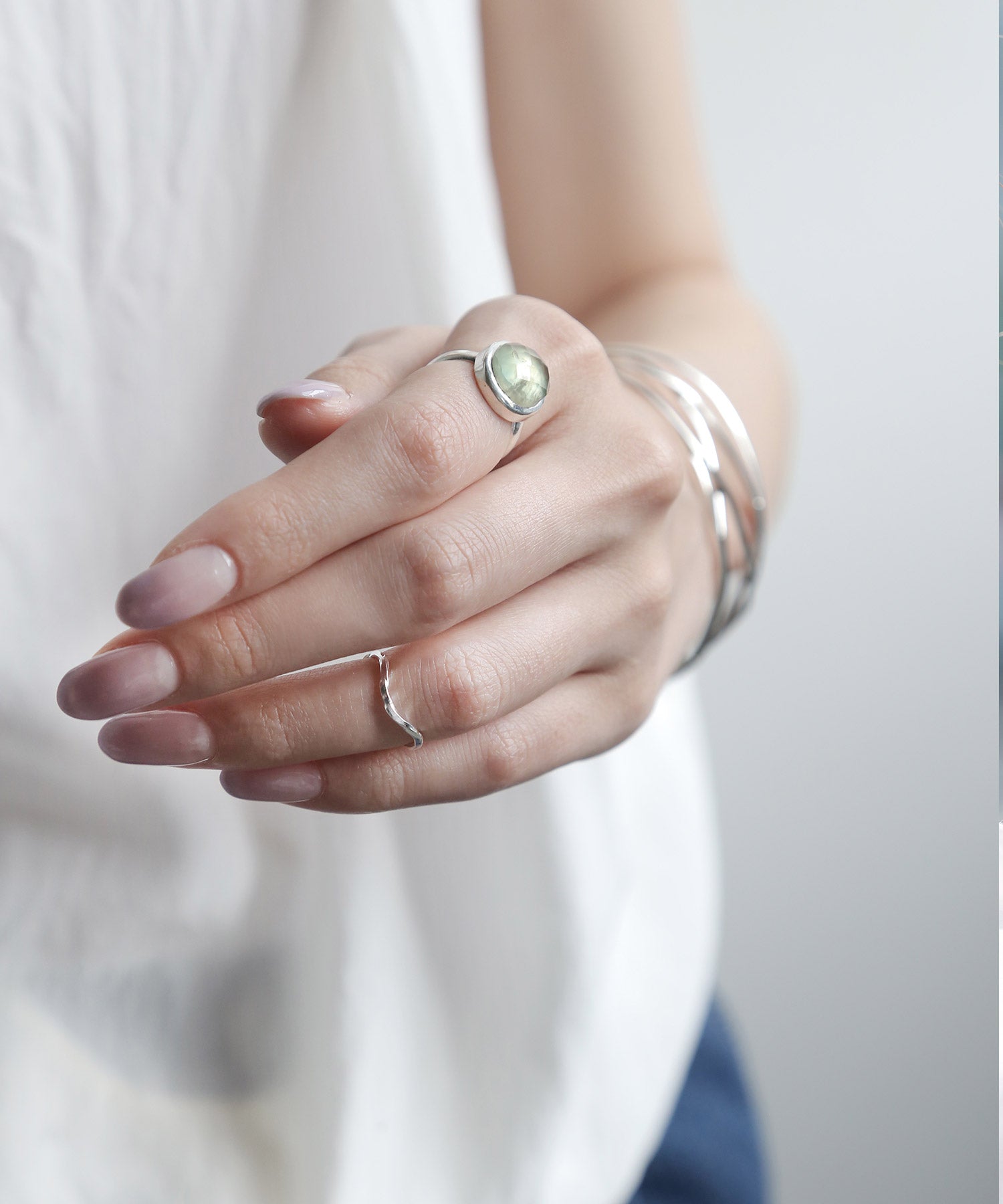 ANEMONE】ウェーブピンキーリング[silver925]｜SANPO ONLINE