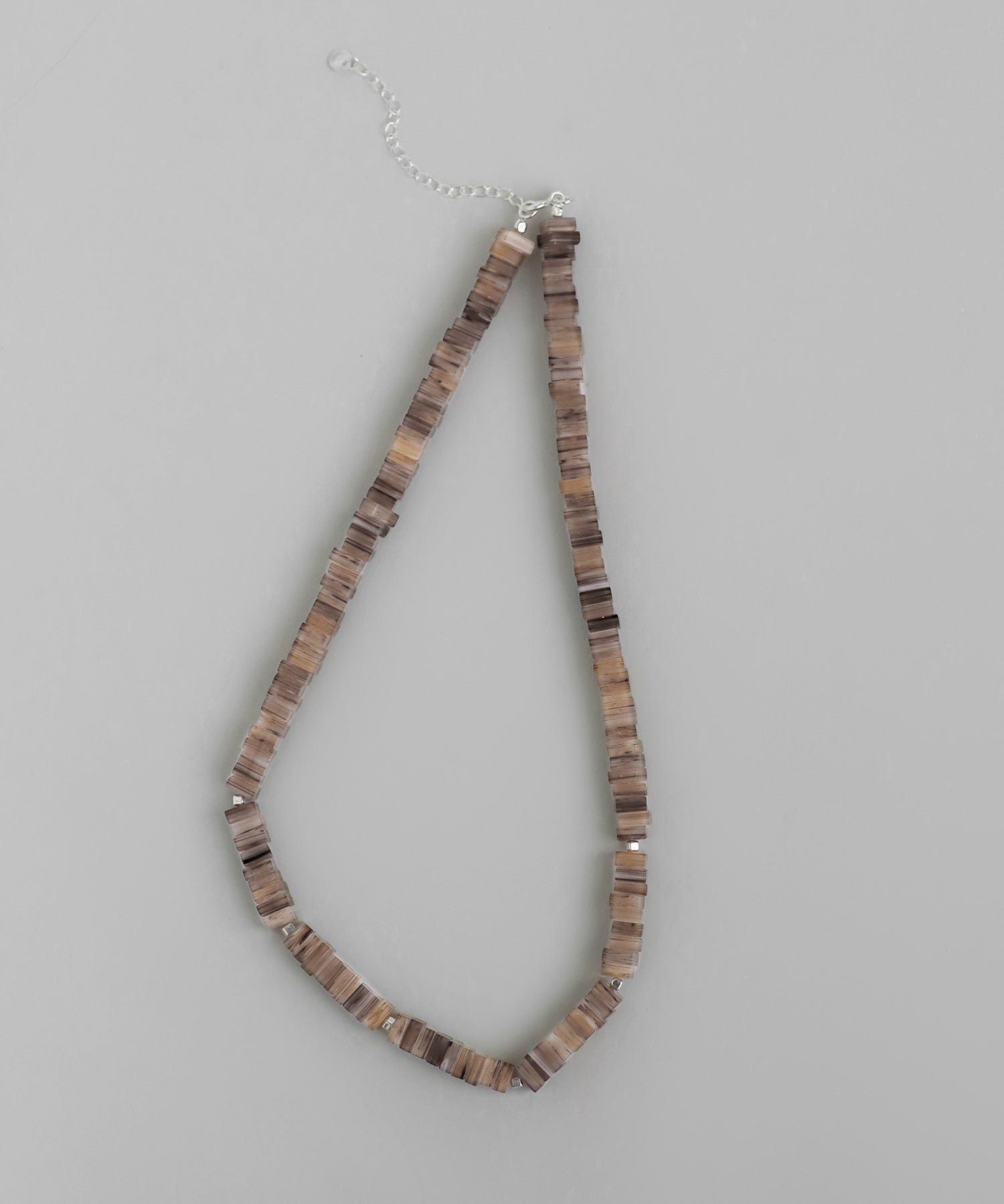 mimi33】スクエアストーンネックレス[silver925][Ownideal]｜アネモネ