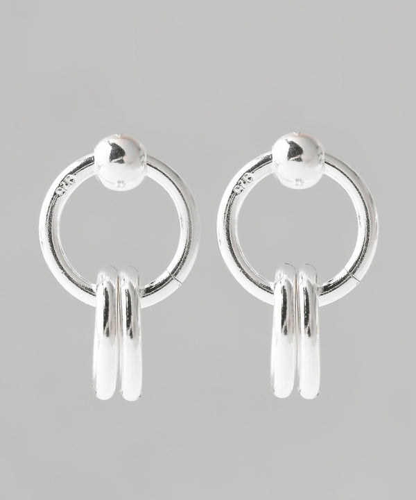 Circle earrings [silver925] [Ownideal]