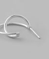 Double line hoop earrings [silver925]