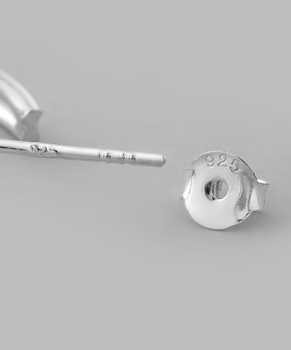 Double line hoop earrings [silver925]