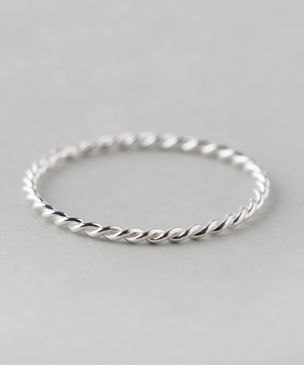 Slim Twist Rings [Set of 2] [Silver 925]