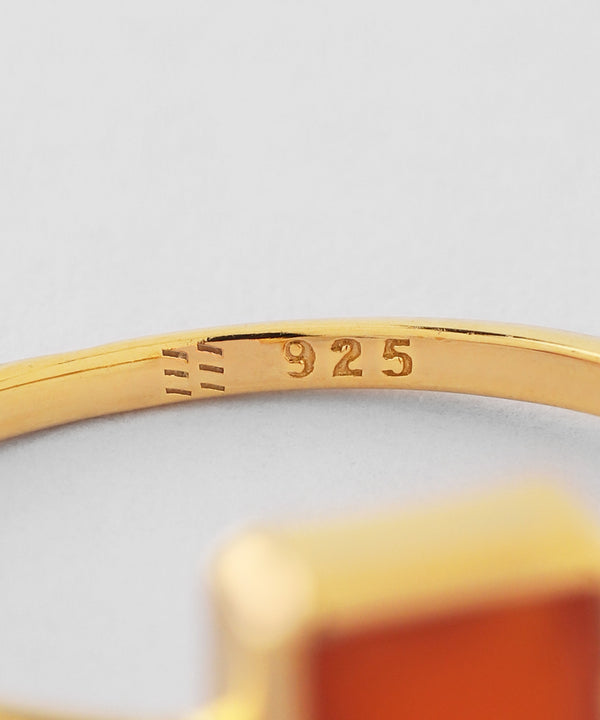 Natural stone ring [silver925] [Sheerchic]