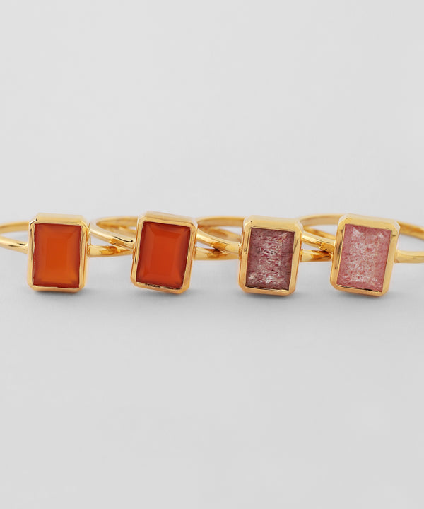 Natural stone ring [silver925] [Sheerchic]