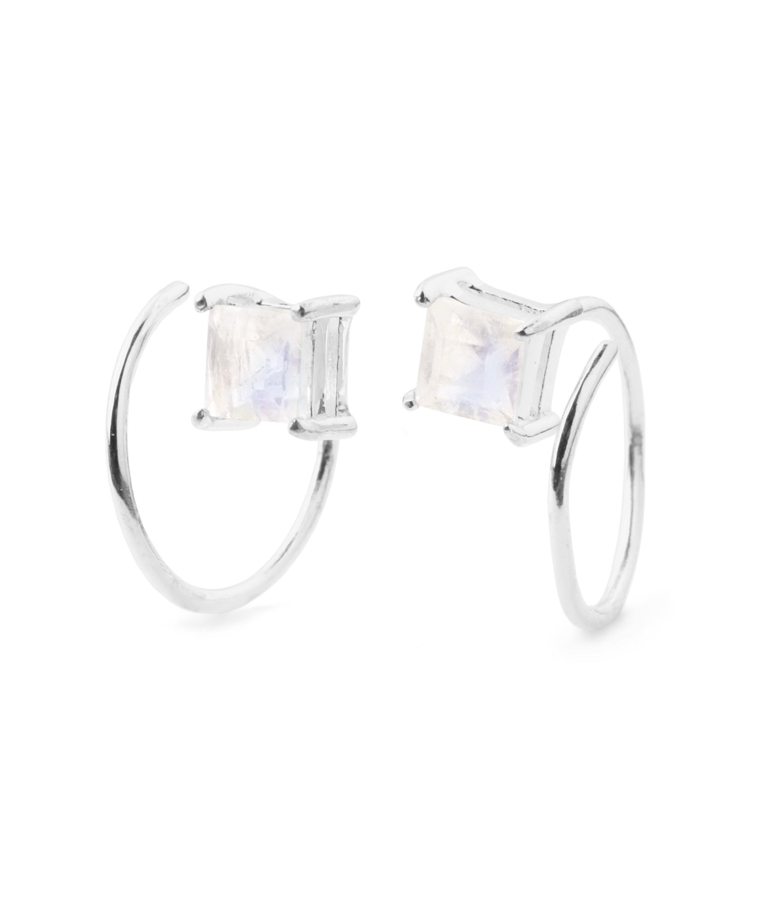 mimi33】天然石コイルピアス[silver925][Basic]｜アネモネ・シエナロゼ