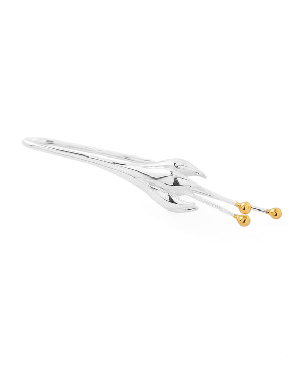 Combination Color Flower Hook Earrings [Silver 925] [Sheerchic]