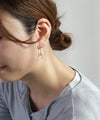 Combination Color Flower Hook Earrings [Silver 925] [Sheerchic]