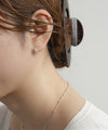 ビジューフープピアス[silver925][Sheerchic]