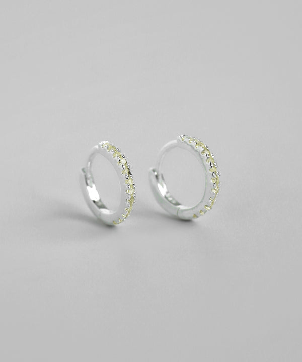 天然石フープピアス[silver925][Basic]