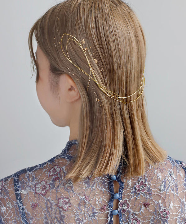 ホイルフレーク付水引ヘアアレンジセット