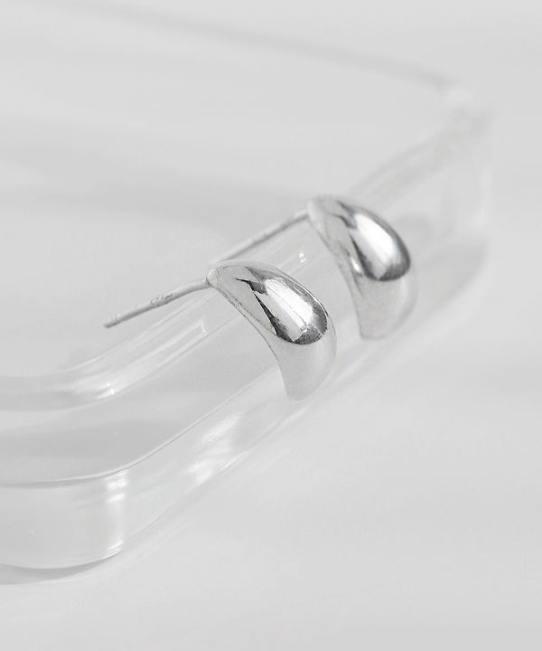 メタルドロップピアス[silver925]