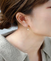 パールフープピアス[silver925]