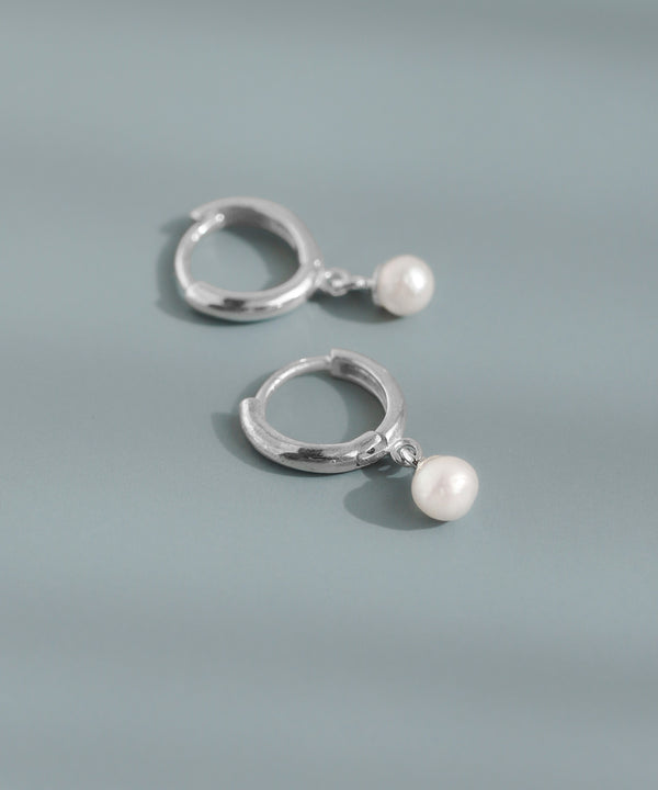 パールフープピアス[silver925]
