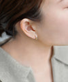 ビジューフープピアス[silver925]