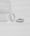 ビジューフープピアス[silver925]