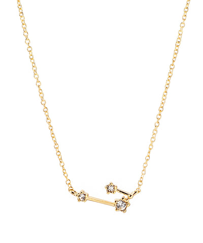 ビジューが紡ぐ星座ネックレス