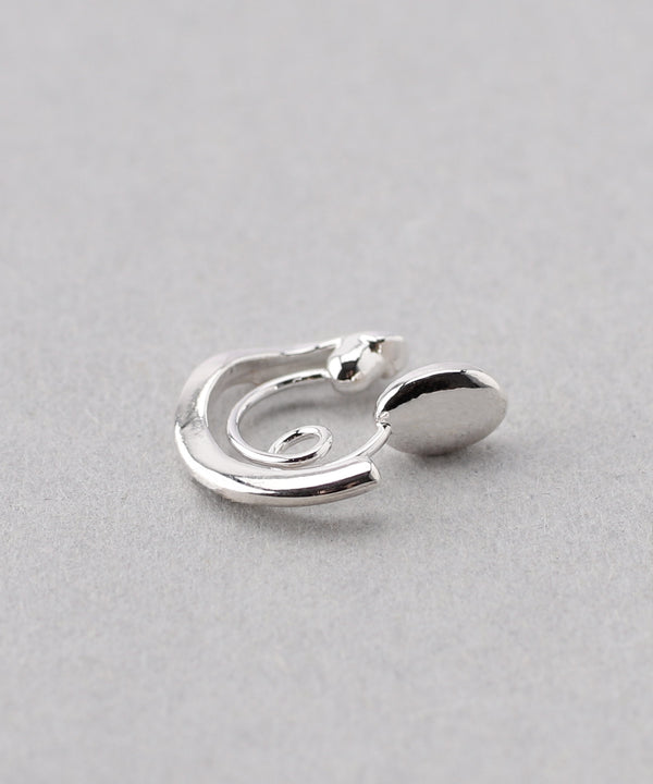 カールイヤリング[B][Silver plating]