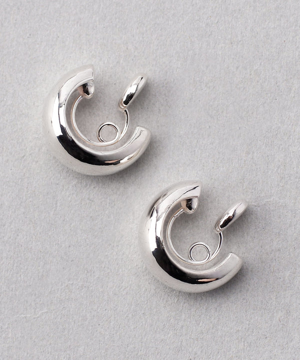Curl earrings [C] [Silver plating]