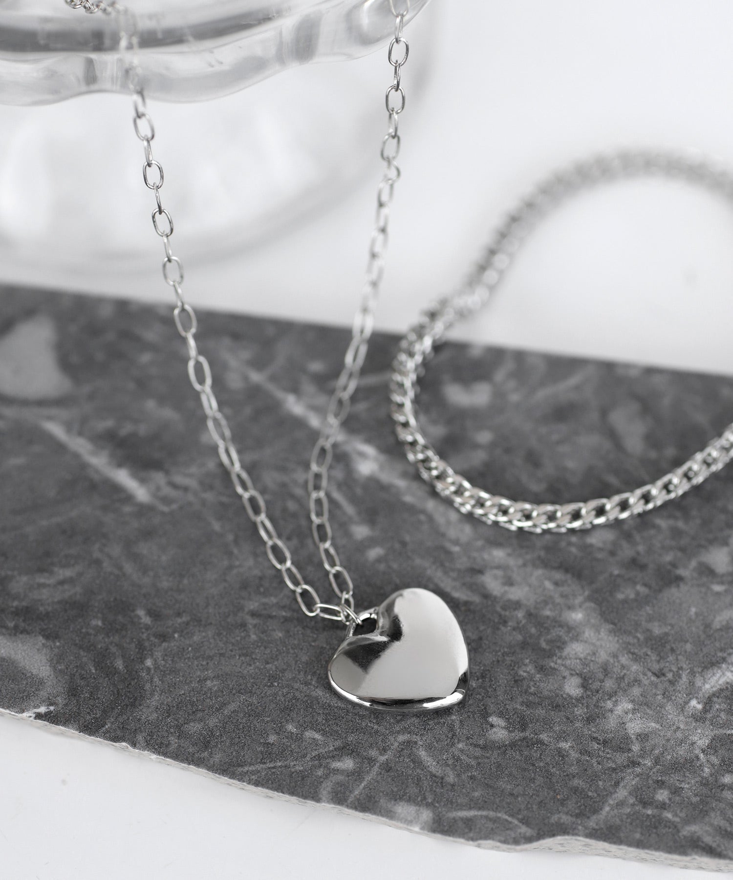 ANEMONE】 メタルハートチェーンネックレス｜SANPO ONLINE(サンポー