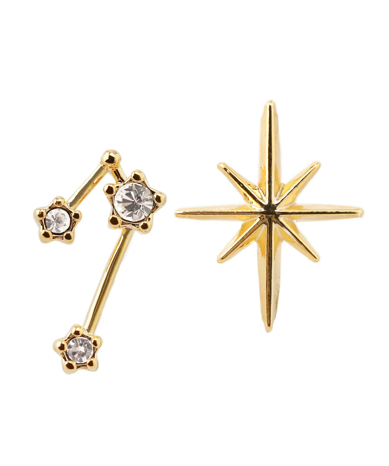 Bijou-woven constellation earrings