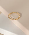 Dot metal pinky ring