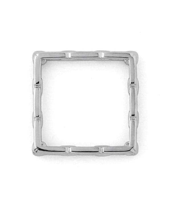 チェーンモチーフスクエアピンキーリング