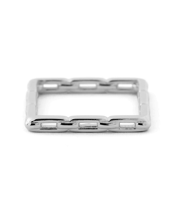 チェーンモチーフスクエアピンキーリング