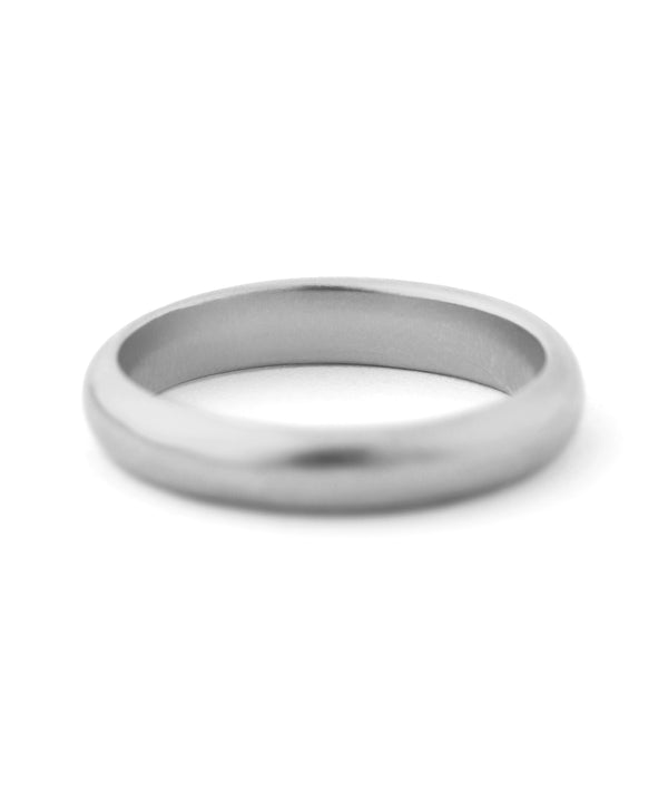 3-bead x matte metal pinky ring