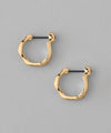 Wave Hoop Earrings [Basic]