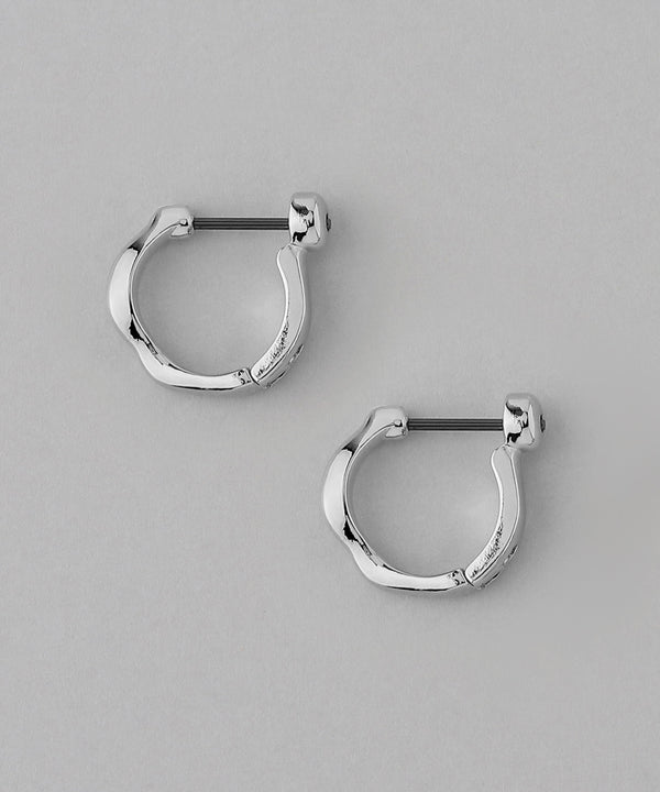 Wave Hoop Earrings [Basic]