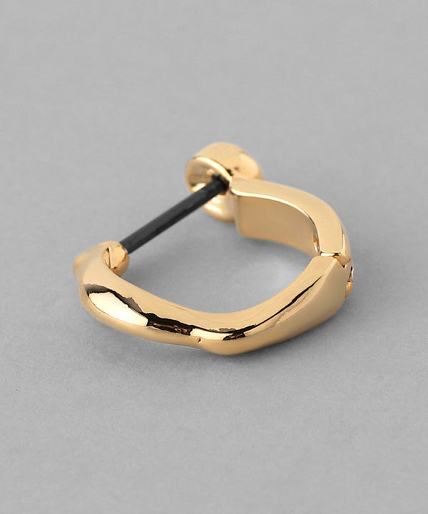 Wave Hoop Earrings [Basic]
