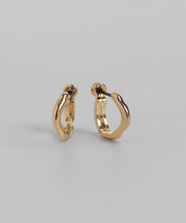 Wave Hoop Earrings [Basic]