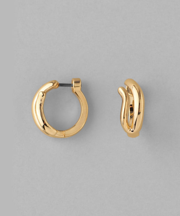Double Line Hoop Earrings [Basic]