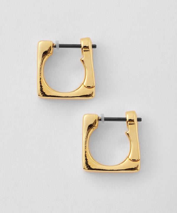 Square hoop earrings [Basic]