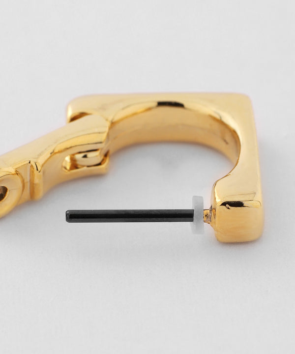 Square hoop earrings [Basic]
