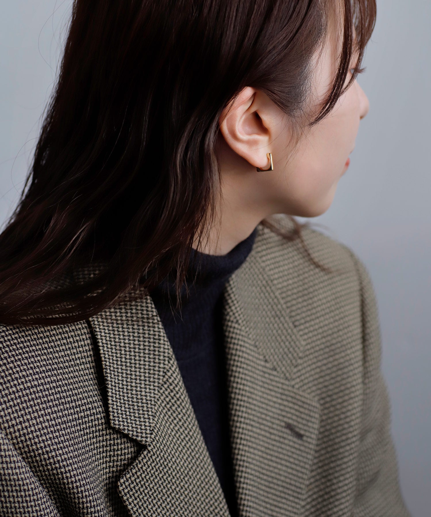 mimi33】スクエアフープピアス[Basic]｜SANPO ONLINE(サンポーオンライン)