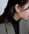 Square hoop earrings [Basic]