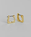 Square hoop earrings [Basic]